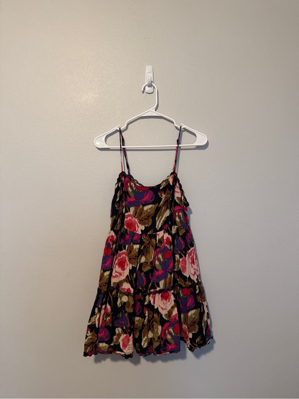 Urban Outfitters Hanna Floral Tiered Mini Dress